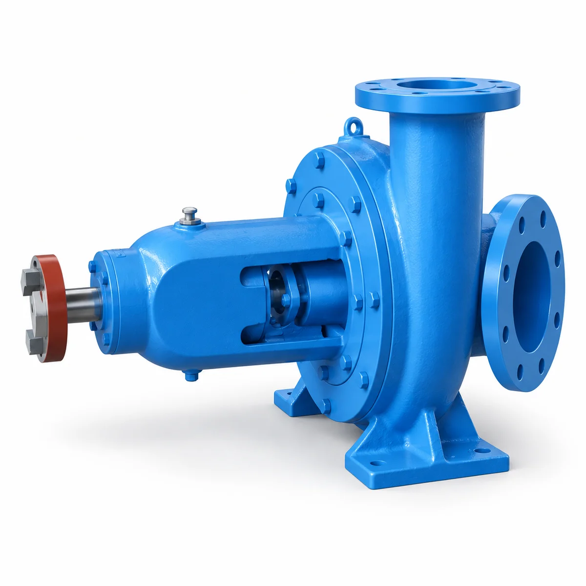 AI-generated concept illustration of a horizontal pulp pump; actual AJY arrangement requires confirmation