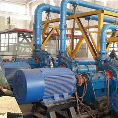 Slurry pumps connected to process pipework