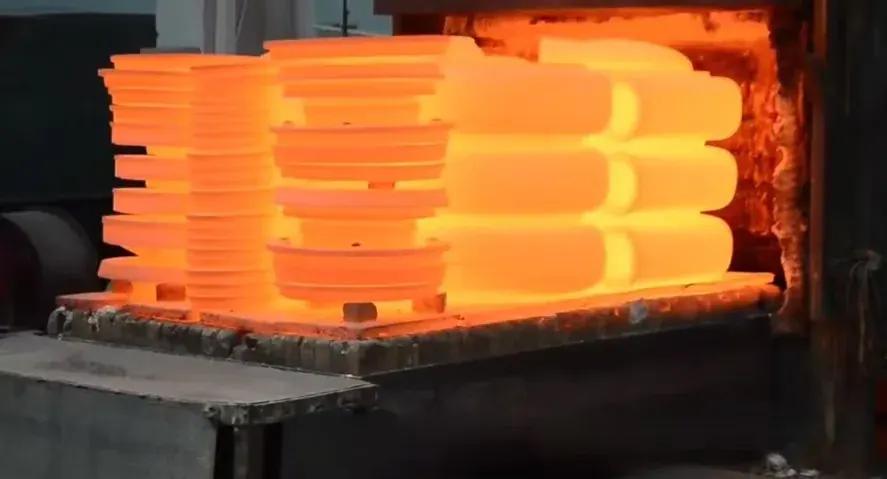 Heated pump components inside a furnace