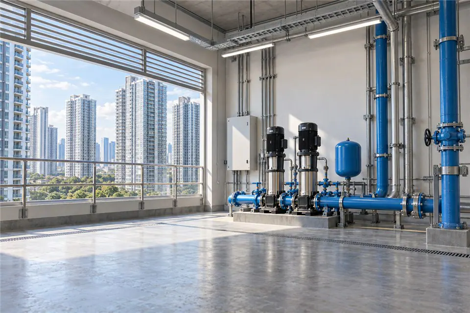 Application illustration: building water-pressure boosting