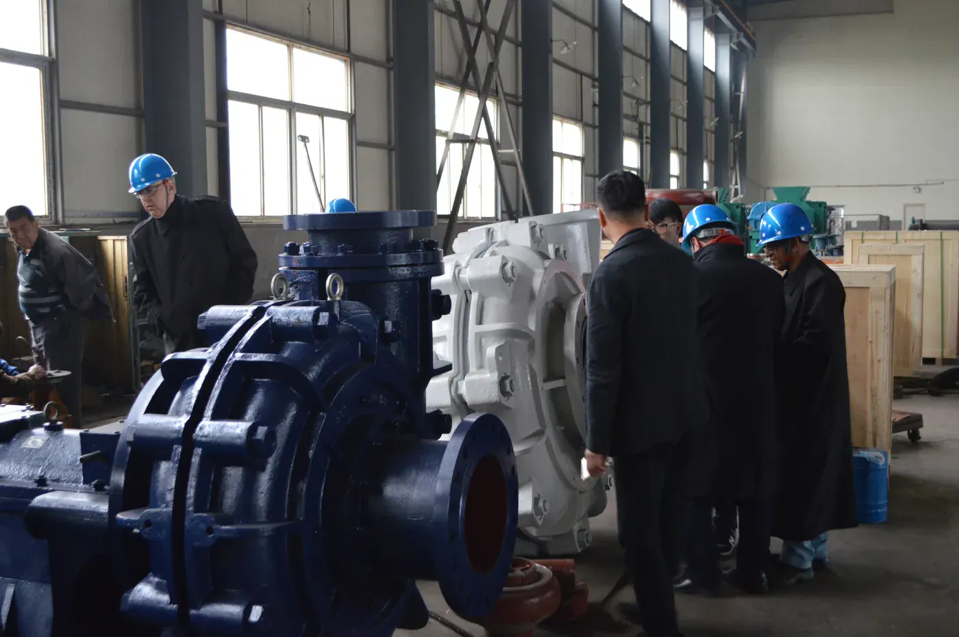 Pump equipment review in the workshop