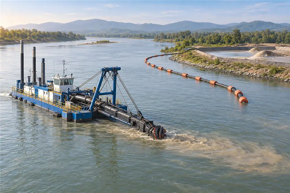 Application illustration: river dredging and sediment transfer