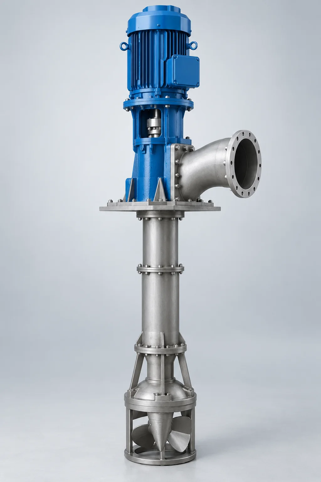 Vertical Axial-Flow Pump product-family illustration showing a typical pump arrangement