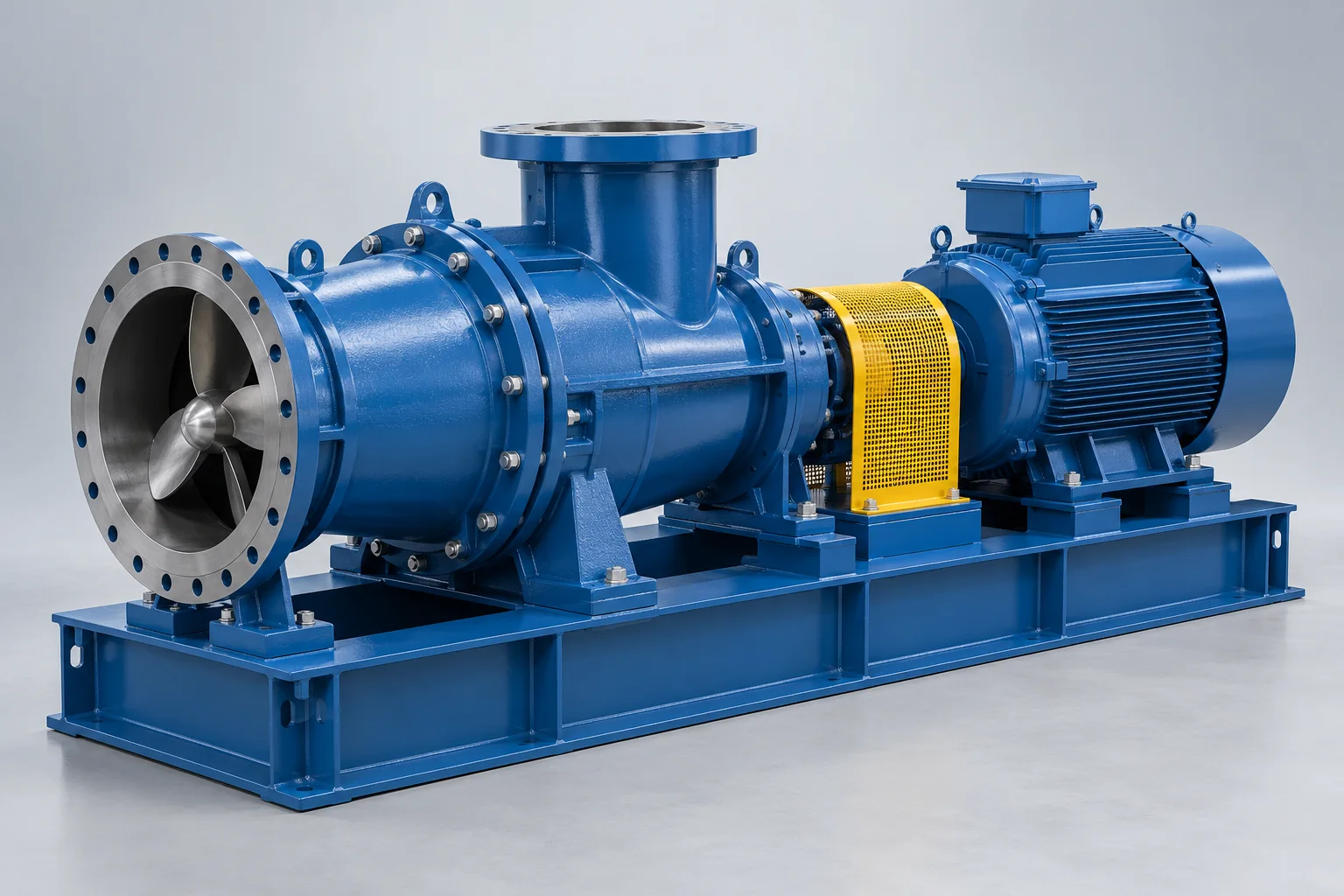 Horizontal Axial-Flow Pump product-family illustration showing a typical pump arrangement