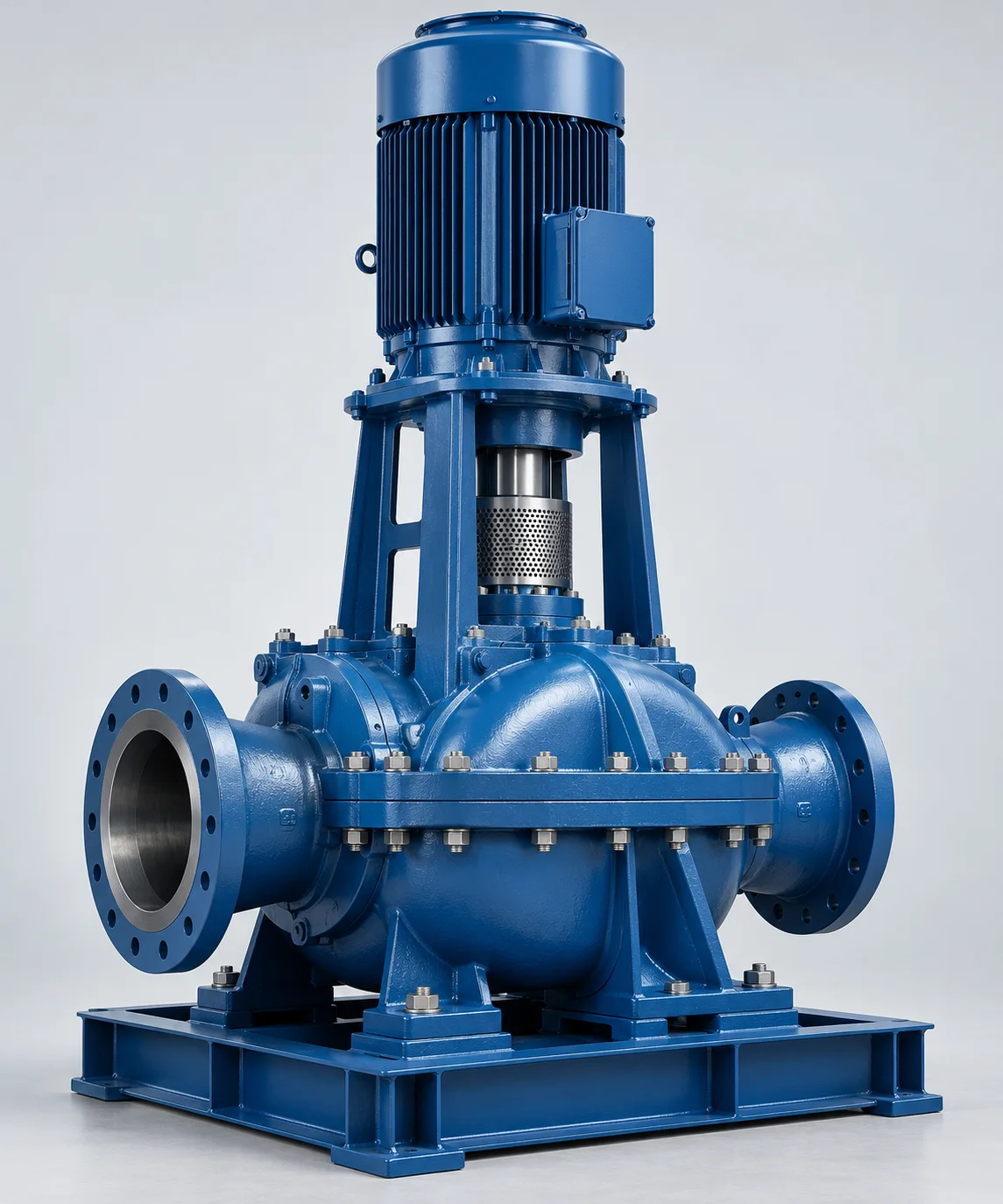Vertical Split-Case Pump product-family illustration showing a typical pump arrangement