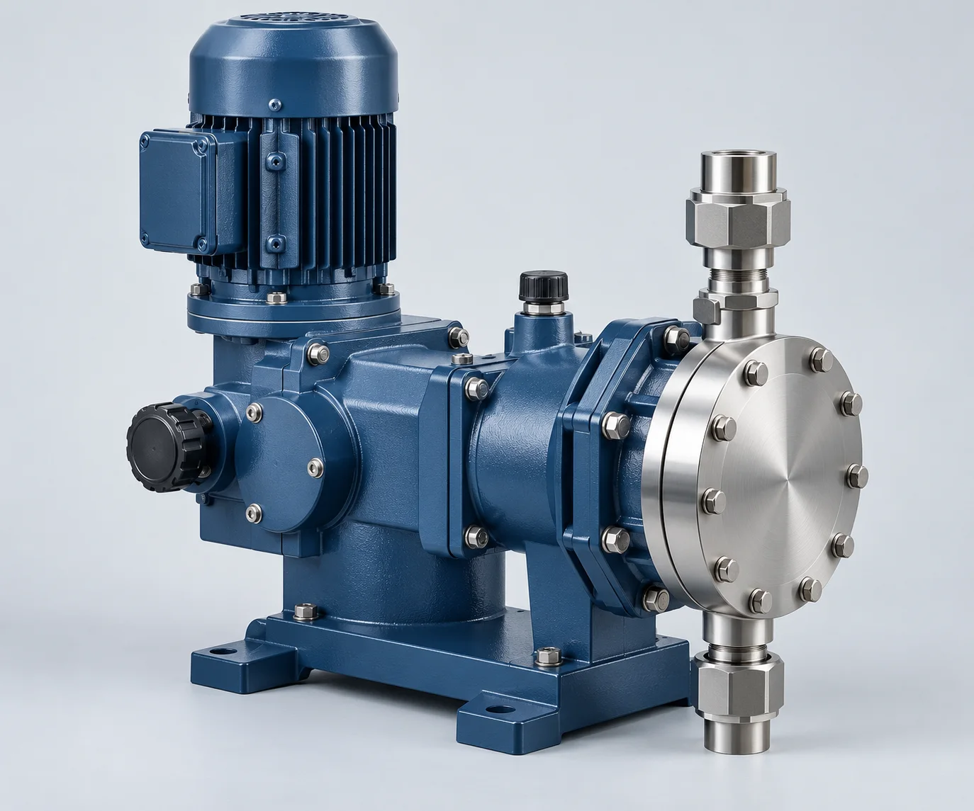 Hydraulic Diaphragm Metering Pump product-family illustration showing a typical pump arrangement