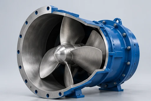 Propeller & pump bowl concept for Horizontal Axial-Flow Pump
