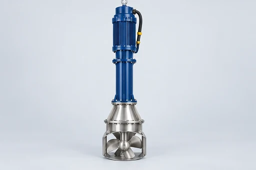 Submersible Axial-Flow Pump: illustrative pump assembly and construction