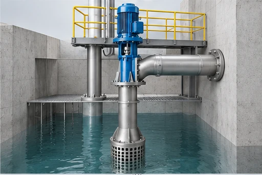 Vertical Axial-Flow Pump: illustrative installation and drive arrangement