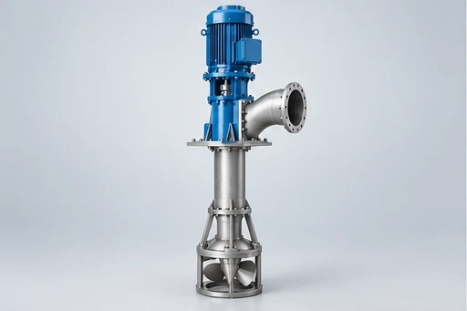 Vertical Axial-Flow Pump: illustrative pump assembly and construction