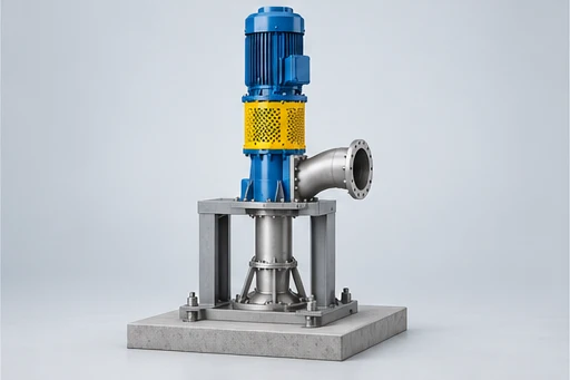Electric pump set illustration for Vertical Axial-Flow Pump