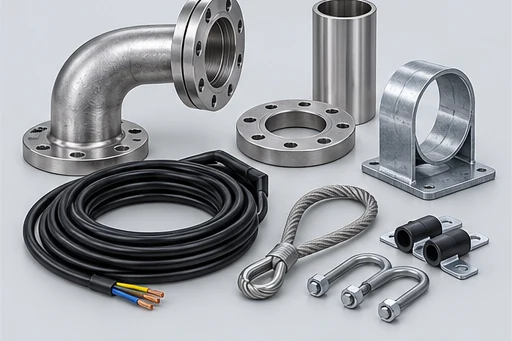 Installation equipment illustration for Deep-Well Submersible Pump