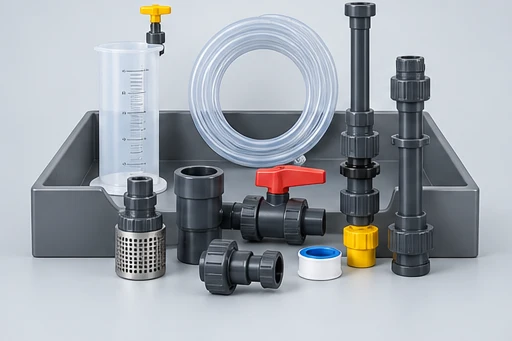 Chemical-feed equipment illustration for Hydraulic Diaphragm Metering Pump