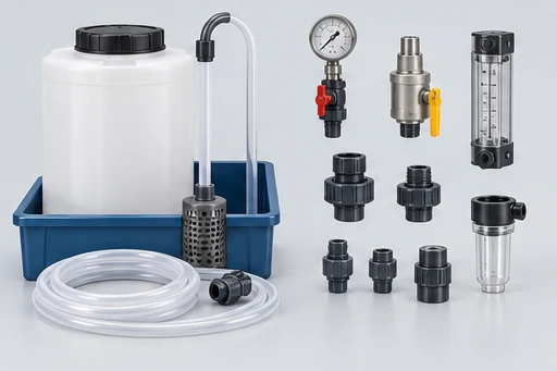 Chemical-feed equipment illustration for Mechanical Diaphragm Metering Pump