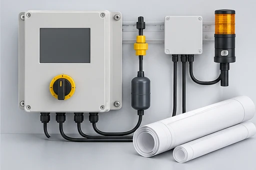 Control integration illustration for Solenoid Diaphragm Metering Pump