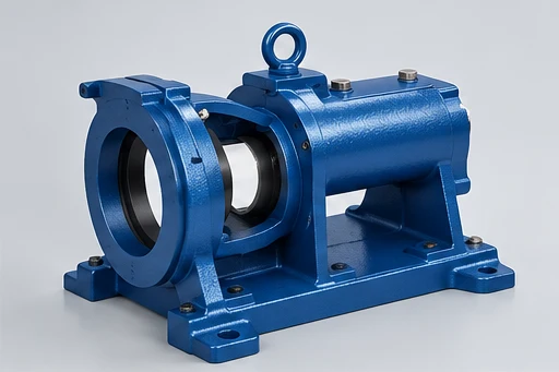 Metal support structure concept for Fluoroplastic-Lined Centrifugal Pump