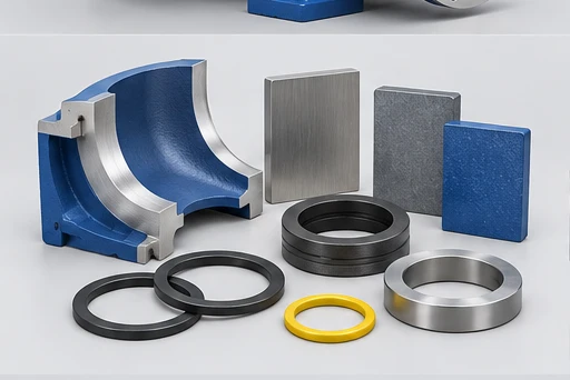 Horizontal Mixed-Flow Pump: illustrative wetted materials and sealing components