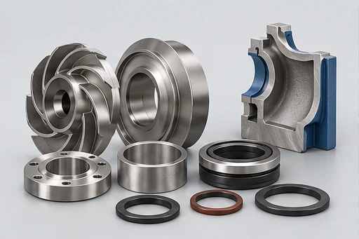 Wetted materials concept for Horizontal Multistage Petrochemical Pump