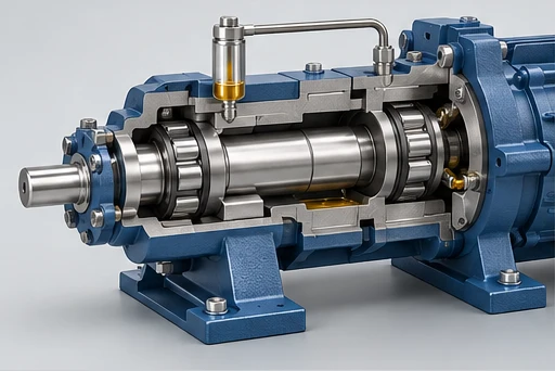 Bearings & support concept for Horizontal Multistage Petrochemical Pump