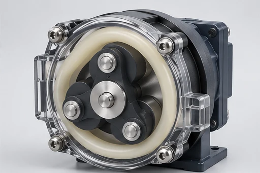 Rotor & compression concept for Peristaltic Metering Pump