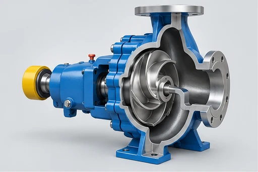 Impeller & hydraulic end concept for Petrochemical Process Pump