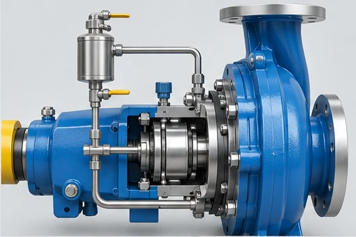 Seal & auxiliaries concept for Petrochemical Process Pump