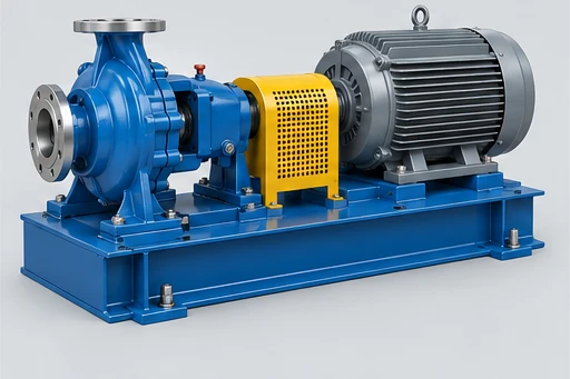Electric pump set illustration for Petrochemical Process Pump