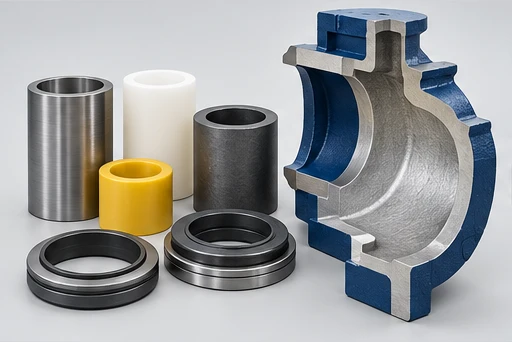 Pulp Pump: illustrative wetted materials and sealing components