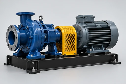 Electric pump set illustration for Pulp Pump
