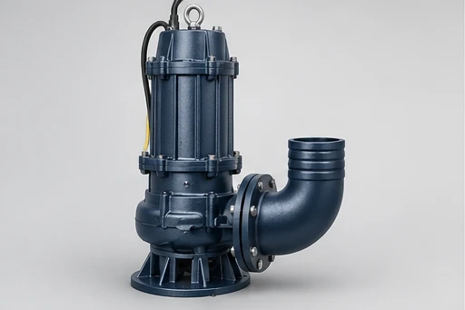 Submersible Sewage Pump: illustrative pump assembly and construction