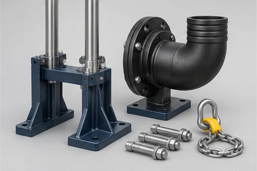 Installation equipment illustration for Submersible Sewage Pump