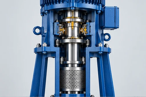 Vertical shaft & bearings concept for Vertical Split-Case Pump