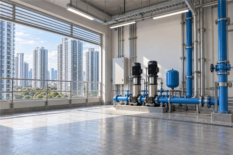 Application illustration: building water-pressure boosting