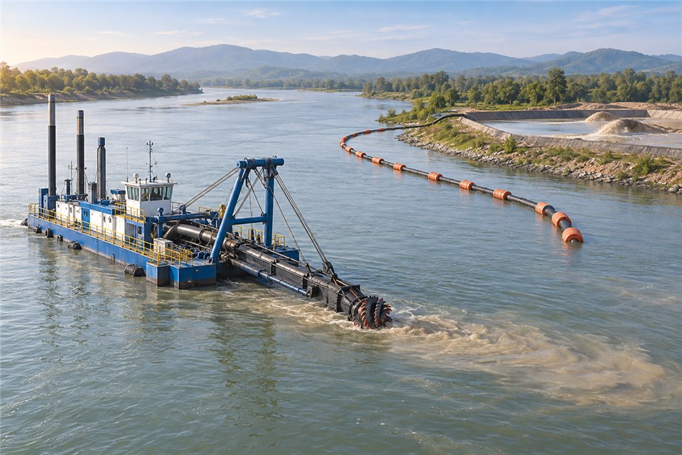 Application illustration: river dredging and sediment transfer