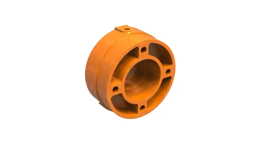 Split-case pump bearing housing