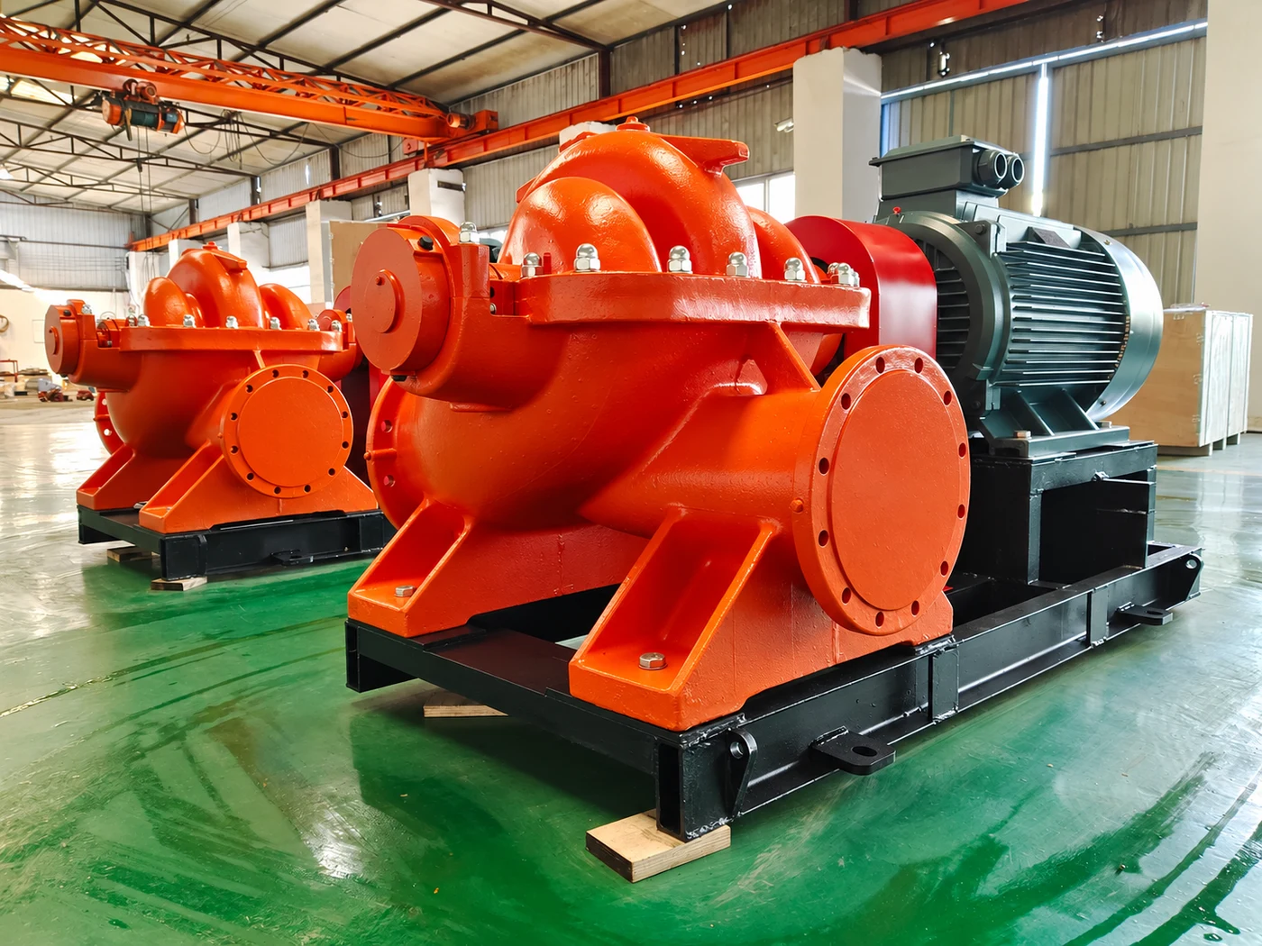 Illustration of QS double-suction split-case pumps