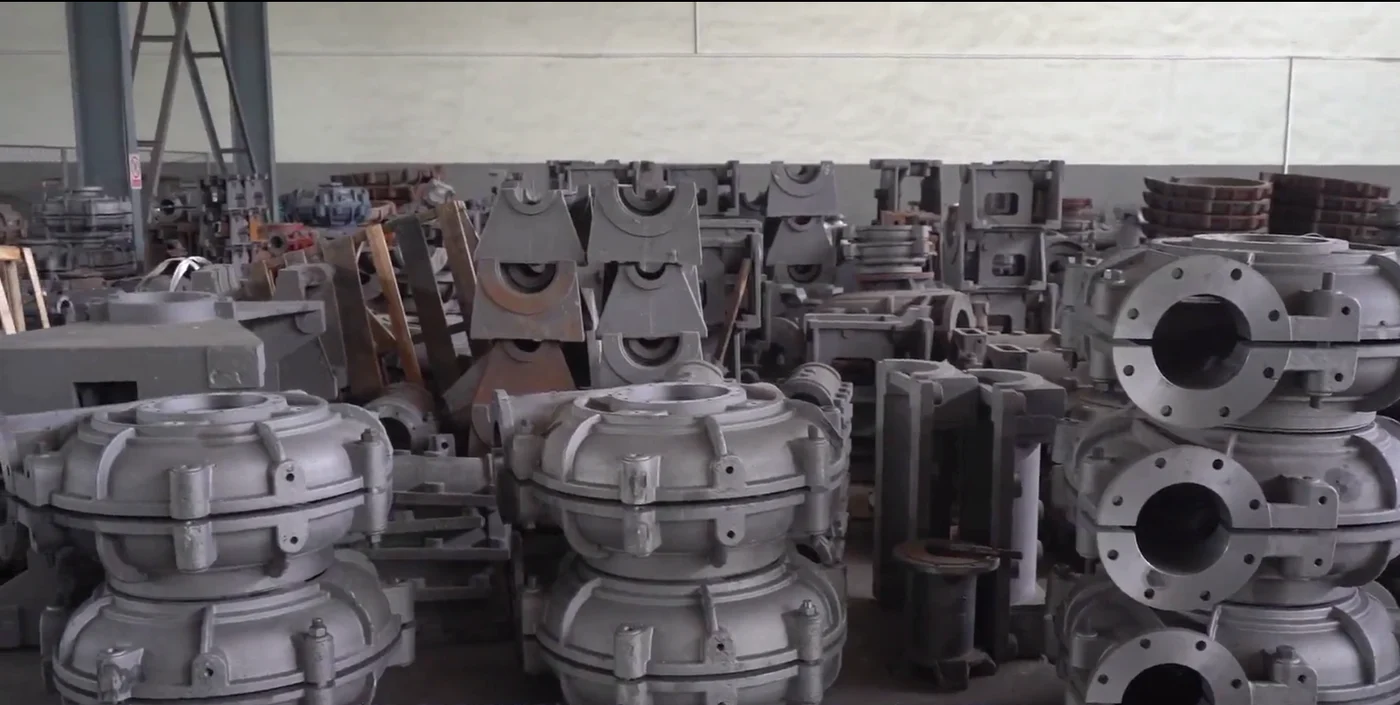 Pump castings staged for manufacturing