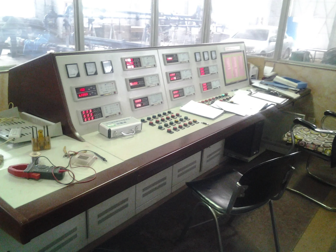 Factory test-control equipment