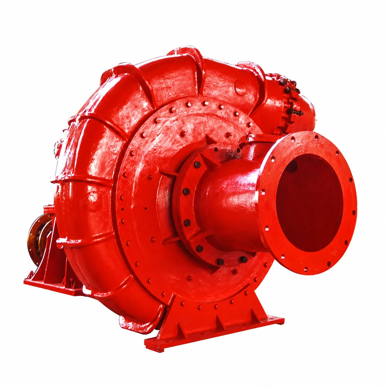 Illustration of red AWN dredging pump