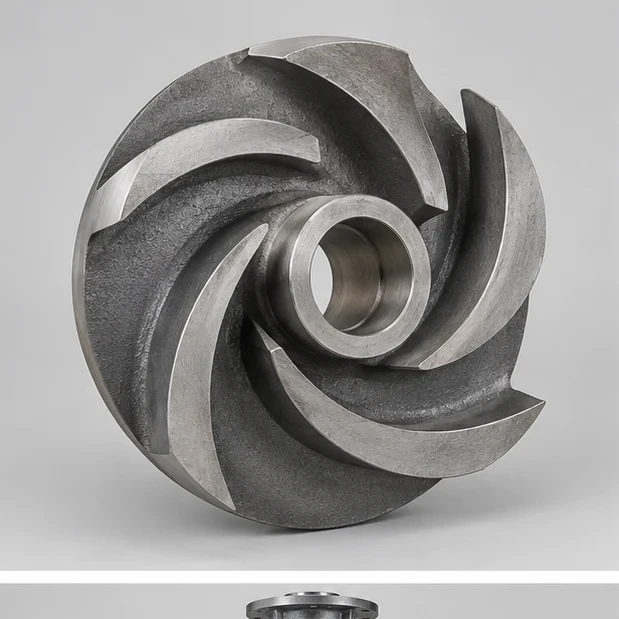 AI-generated illustration of AZL-type slurry impeller