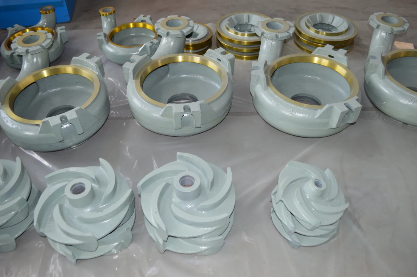 Vertical sump-pump wet-end components
