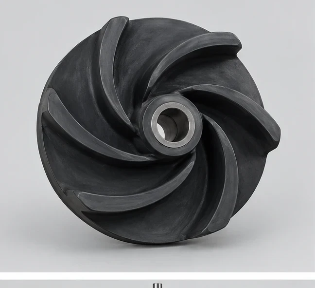 AI-generated illustration of rubber-lined sump impeller