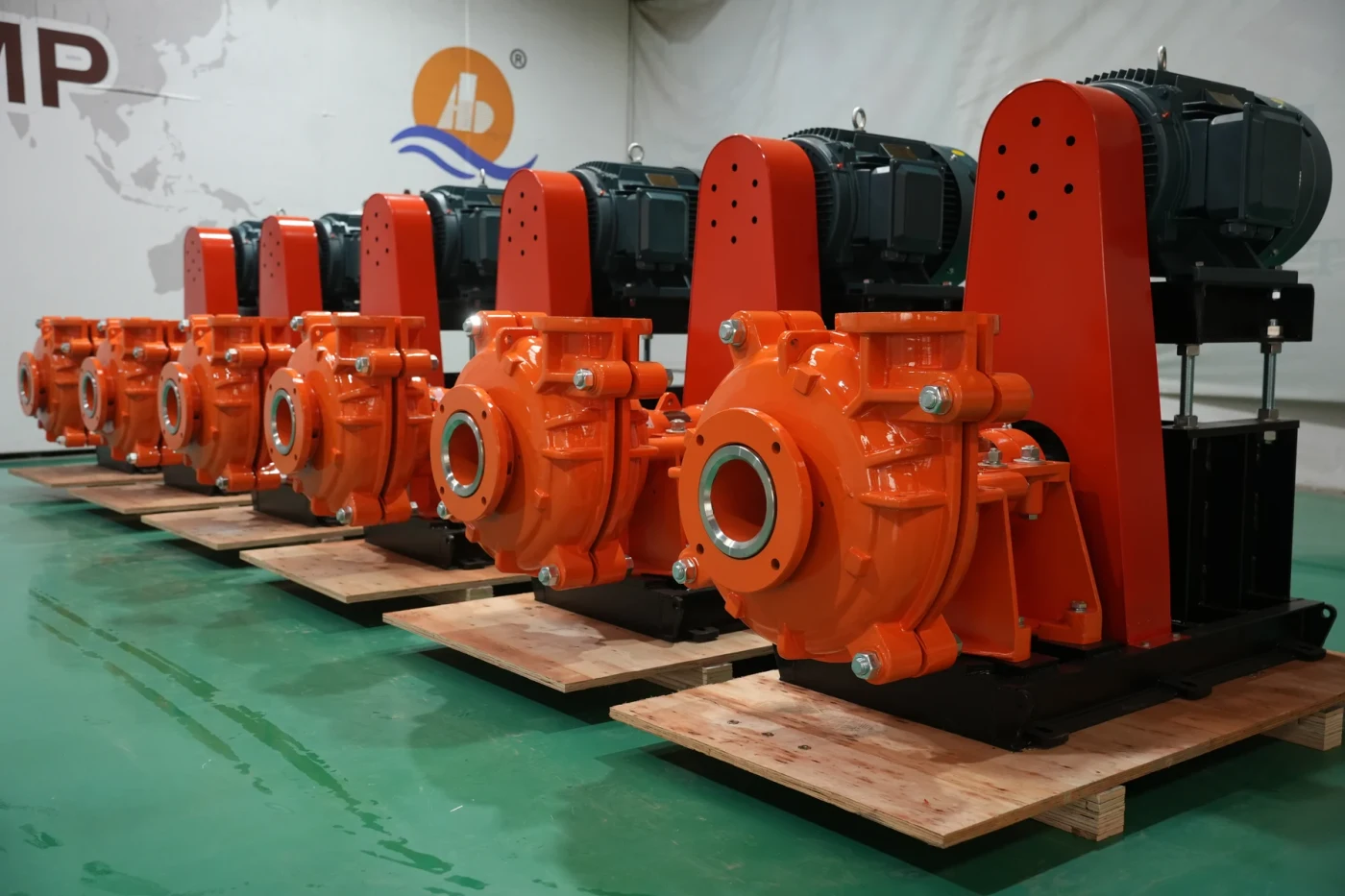 Pump assemblies prepared in the workshop